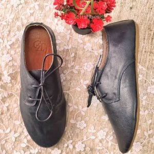 Zapato Cuero Negro Venecia